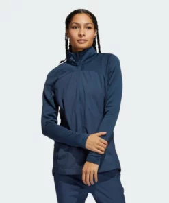 ADIDAS Women's Full-Zip Parka -Golf Sales Store Hybrid Full Zip Parka Blue GR3659 21 model 46760.1637703338