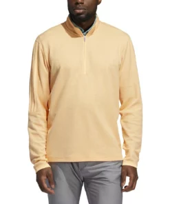 ADIDAS 3-Stripe 1/4 Zip Layering -Golf Sales Store adidas 3 stripe 1 4 zip layering acid orange 01 54287.1677086419