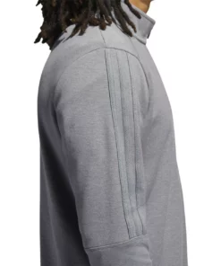 ADIDAS 3-Stripe 1/4 Zip Layering -Golf Sales Store adidas 3 stripe 1 4 zip layering grey three 04 52809.1677086412