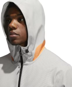 Adida Rain Jacket Adicross Element -Golf Sales Store adidas adicross elements rain jacket grey three 03 21916.1632928850