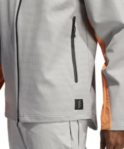 Adida Rain Jacket Adicross Element -Golf Sales Store adidas adicross elements rain jacket grey three 04 03122.1632928850