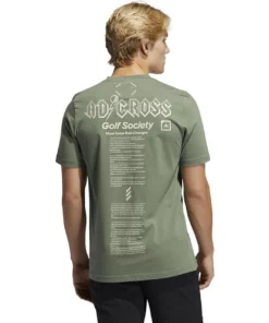 ADIDAS AdiCross Graphic Tee -Golf Sales Store adidas adicross graphic tee natural green 02 30828.1632321210