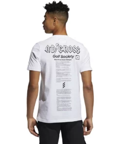 ADIDAS AdiCross Graphic Tee -Golf Sales Store adidas adicross graphic tee white 02 25341.1632321210