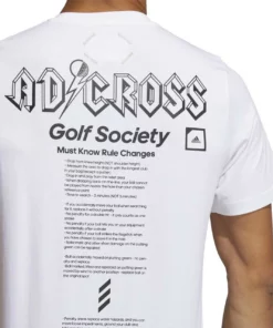 ADIDAS AdiCross Graphic Tee -Golf Sales Store adidas adicross graphic tee white 04 29918.1632321210