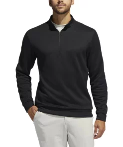 ADIDAS AdiCross Quarter Zip -Golf Sales Store adidas adicross quarter zip black 01 12414.1659042526