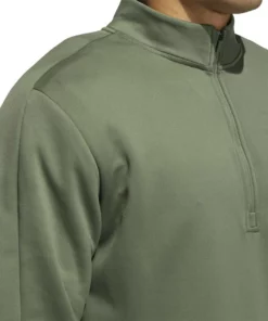 ADIDAS AdiCross Quarter Zip -Golf Sales Store adidas adicross quarter zip natural green 03 45681.1659042526