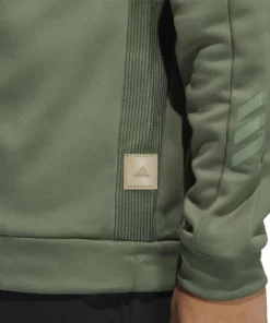 ADIDAS AdiCross Quarter Zip -Golf Sales Store adidas adicross quarter zip natural green 04 69435.1659042526