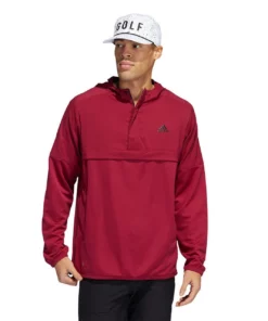 ADIDAS Anorak 1/2 Zip Pullover -Golf Sales Store adidas anorak 1 2 zip pullover legacy burgundy 01 41733.1676594691
