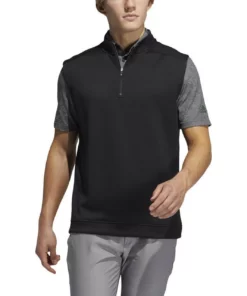 ADIDAS Club 1/4 Zip Vest -Golf Sales Store adidas club 1 4 zip vest black 01 17389.1673906611