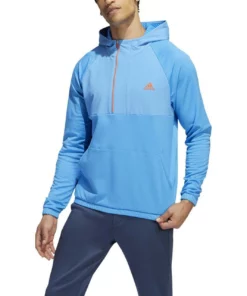 ADIDAS Fleece Anorak 1/4 Zip -Golf Sales Store adidas fleece anorak 1 4 zip pulse blue 01 24509.1673899475