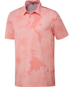ADIDAS Flower Mesh Polo -Golf Sales Store adidas flower mesh polo coral fusion white 01 57896.1679064483