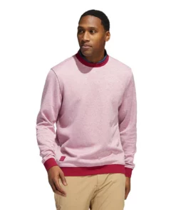 ADIDAS Go-To Crewneck Pullover -Golf Sales Store adidas go to crewneck pullover legacy burgundy almost pink 01 46523.1676597766