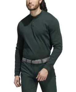ADIDAS Go-To Long Sleeve Henley -Golf Sales Store adidas go to long sleeve henley shadow green 01 55372.1673905414