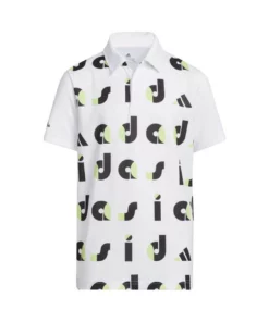 ADIDAS Junior Boys Graphic Polo -Golf Sales Store adidas junior boys graphic polo black pulse lime white 01 31850.1676578530