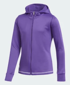 ADIDAS Junior Girls Novelty Hoodie -Golf Sales Store adidas junior girls novelty hoodie active purple 01 91480.1631897470