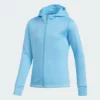 ADIDAS Junior Girls Novelty Hoodie -Golf Sales Store adidas junior girls novelty hoodie bright cyan 01 25336.1631897470