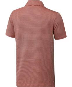 ADIDAS Ottoman Pencil Stripe Polo -Golf Sales Store adidas ottoman pencil stripe polo coral fusion grey six 02 72670.1679079689