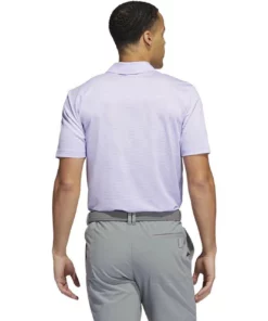 ADIDAS Ottoman Pencil Stripe Polo -Golf Sales Store adidas ottoman pencil stripe polo light purple white 02 79465.1679079623