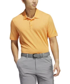 ADIDAS Ottoman Pencil Stripe Polo -Golf Sales Store adidas ottoman pencil stripe polo orange rush pulse amber 01 42721.1679079623