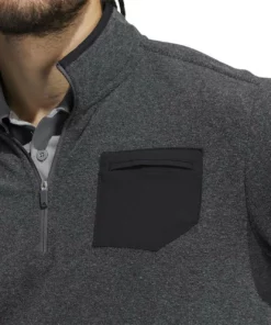 ADIDAS Pocket 1/4 Zip 24 ADIDAS Pocket 1/4 Zip -Golf Sales Store adidas pocket 1 4 zip black 03 24515.1659042846