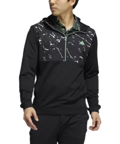 ADIDAS Primeblue COLD.RDY 1/4 Zip -Golf Sales Store adidas primeblue cold rdy 1 4 zip black white 01 31394.1636650667