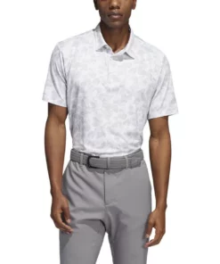 ADIDAS Prisma Print Polo 43 ADIDAS Prisma Print Polo -Golf Sales Store adidas prisma print polo white grey two 01 85675.1673906649