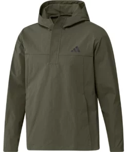 Adida Hoodie Ripstop Pullover 1/4 Zip -Golf Sales Store adidas ripstop 1 4 zip pullover hoodie olive strata 01 52103.1677077880