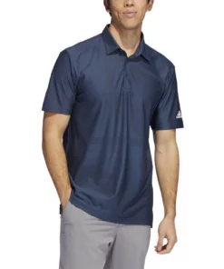 ADIDAS Shapes Jacquard Polo -Golf Sales Store adidas shapes jacquard polo crew navy grey six 01 63005.1676584533