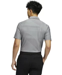 ADIDAS Shapes Jacquard Polo -Golf Sales Store adidas shapes jacquard polo grey three black 02 05416.1676598327