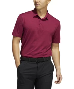 ADIDAS Spacedye Stripe Polo -Golf Sales Store adidas spacedye stripe polo legacy burgundy black 01 19180.1647963242