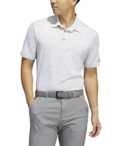 ADIDAS Spacedye Stripe Polo -Golf Sales Store adidas spacedye stripe polo white grey three 01 78633.1647963242