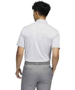 ADIDAS Spacedye Stripe Polo -Golf Sales Store adidas spacedye stripe polo white grey three 02 51305.1647963242