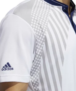 ADIDAS USA Olympics Friday Polo -Golf Sales Store adidas usa olympics friday polo white grey two dark blue 04 82186.1659042797