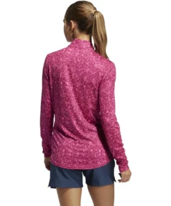 Adida Women' Aeroready Uv50 Printed Long Sleeve -Golf Sales Store adidas womens aeroready uv50 printed long sleeve screaming pink wild pink 02 48401.1633102934