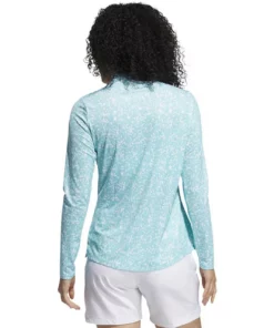 Adida Women' Aeroready Uv50 Printed Long Sleeve -Golf Sales Store adidas womens aeroready uv50 printed long sleeve white acid mint 02 92060.1633102934