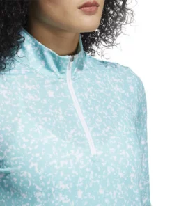 Adida Women' Aeroready Uv50 Printed Long Sleeve -Golf Sales Store adidas womens aeroready uv50 printed long sleeve white acid mint 04 66088.1633102935