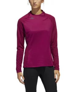 Adida Women' Cold.Rdy Crew Neck Long Sleeve -Golf Sales Store adidas womens cold rdy long sleeve crew neck power berry 01 91459.1633379773