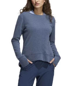ADIDAS Women's Fleece Sweatshirt -Golf Sales Store adidas womens fleece sweatshirt crew navy 01 59069.1639066154