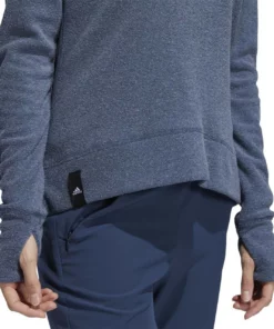 ADIDAS Women's Fleece Sweatshirt -Golf Sales Store adidas womens fleece sweatshirt crew navy 03 35316.1639066155