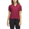 ADIDAS Women's Go-To Polo -Golf Sales Store adidas womens go to polo legacy burgundy 01 74746.1647971976