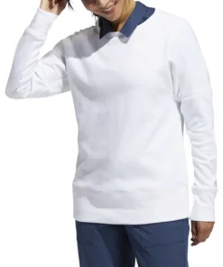 ADIDAS Women's Go-To Sweatshirt -Golf Sales Store adidas womens go to sweatshirt white 01 56960.1639065673