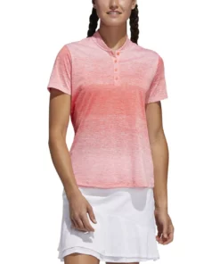 ADIDAS Women's Gradient Polo -Golf Sales Store adidas womens gradient polo flash red 01 59807.1633380999