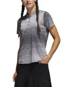 ADIDAS Women's Gradient Polo -Golf Sales Store adidas womens gradient polo white black 01 61987.1633380999