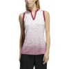 Adida Women' Polo Gradient Sleeveles -Golf Sales Store adidas womens gradient sleeveless polo legacy burgundy 01 97983.1647972220