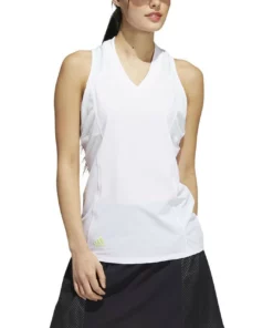 Adida Heat.Rdy Women' Polo Sleeveles -Golf Sales Store adidas womens heat rdy sleeveless polo white 01 49892.1676597733