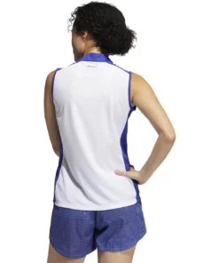 Adida Women' Racerback Polo Primeblue Colorblock -Golf Sales Store adidas womens primeblue colorblock racerback polo white 02 10821.1659042809