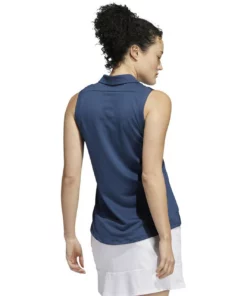 Adida Women' Polo Ottoman Stripe Sleeveles Primeblue 17 Adida Women' Polo Ottoman Stripe Sleeveles Primeblue -Golf Sales Store adidas womens primeblue ottoman stripe sleeveless polo crew navy 02 32769.1647972767