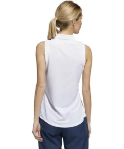 Adida Women' Polo Ottoman Stripe Sleeveles Primeblue 21 Adida Women' Polo Ottoman Stripe Sleeveles Primeblue -Golf Sales Store adidas womens primeblue ottoman stripe sleeveless polo white 02 61424.1647972767
