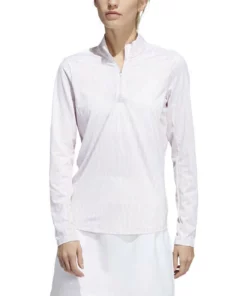 Adida Women' Printed Sun Protection 1/4 Zip -Golf Sales Store adidas womens printed sun protection 1 4 zip almost pink 01 98515.1676596244