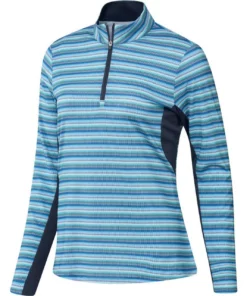 Adida Women' Printed Sun Protection 1/4 Zip -Golf Sales Store adidas womens printed sun protection 1 4 zip crew navy 01 98437.1676578976